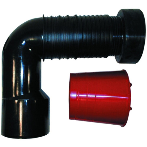 Outlet pipe for WC DN90/110 PE with rubber foam seal, with building protection during installation. Outlet pipe for WC DN90/110 PE with rubber foam seal, with building protection during installation.